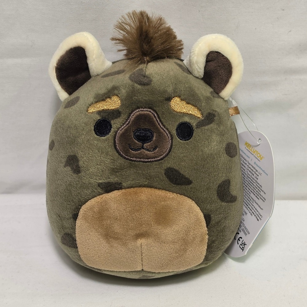 Squishmallows Amaro Hyena 8" Spotted Plush NWT Kellytoy Jazwares 2023